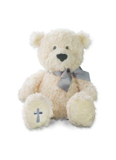 DEMDACO Nat And Jules The Lord'S Prayer Bear With Ribbon Cross Children'S Plush Stuffed Animal  - Image 1