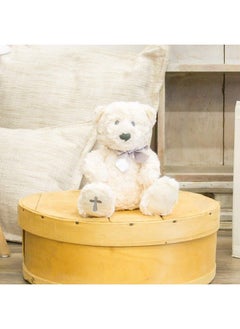 DEMDACO Nat And Jules The Lord'S Prayer Bear With Ribbon Cross Children'S Plush Stuffed Animal  - Image 3