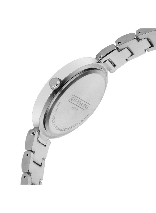Giordano Eleganza Collection Analog Watch for Women with Color Variant, and Crystal Studded Metal Strap to Complement Your Look, Gift for Women - A2037 - Image 4