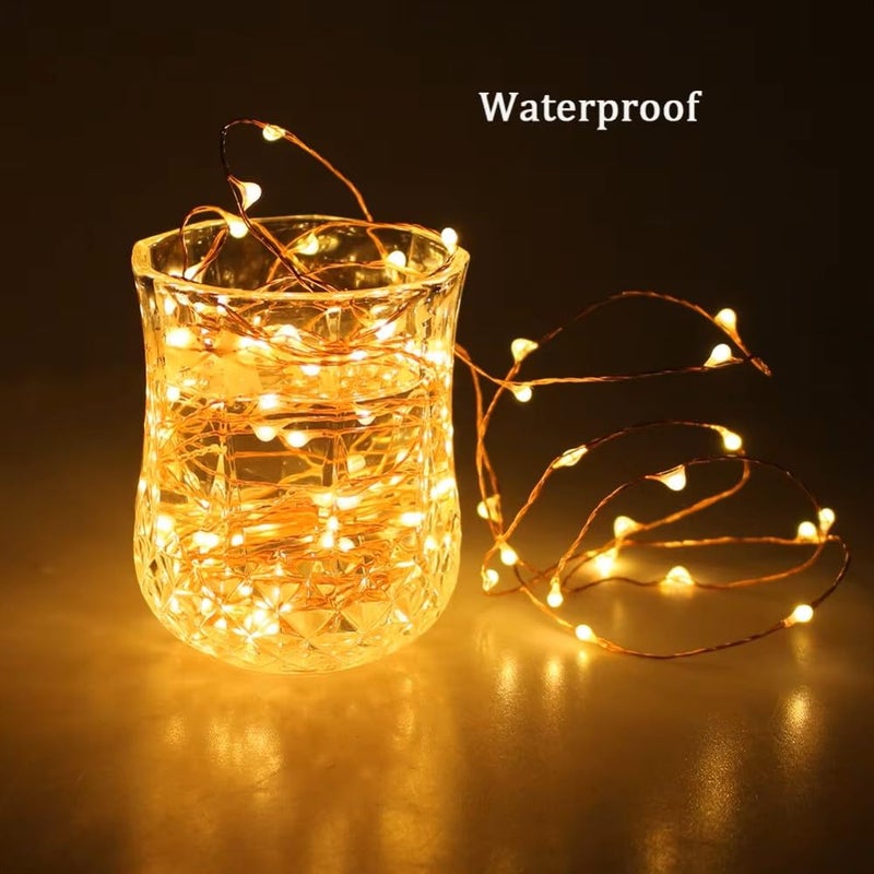 HUMAIZAR Christmas Led Tree Decoration String Led Lights Diwali Festivals Wedding Birthday Parties Lighting Copper String Wire USB 10 M 100 LEDs Light USB Powered Warm White Color Pack of 1 - Image 2