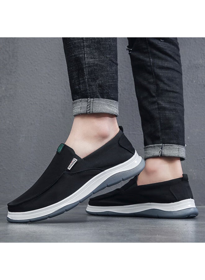 Weizhi Weizhi, Old Beijing Cloth Shoes, Slip-on Loafers, Casual Canvas Shoes For Men, Wz1041, Size 39 - Image 3