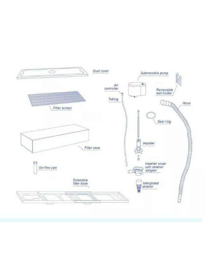 SOBO B&K SOBO Aquarium Heavy Duty External Power Head Top Biological Filter WP-4880F - Image 5