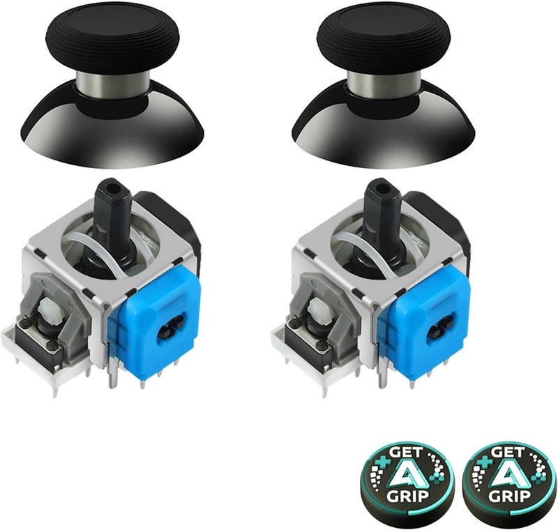 AKNES GuliKit TMR Joysticks Replacement for DualShock PS4 Controller | Thumbstick Grips for PlayStation 4 Controller, Thumbstick Caps Included - Image 1
