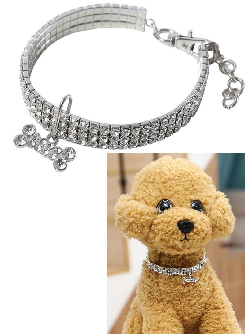 إينوشا قلادة مضيئة لحفلات أعياد ميلاد الحيوانات - طوق مرن مع قلادة لتزيين الكلاب الصغيرة والقطط - Image 1