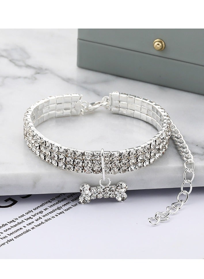 إينوشا قلادة مضيئة لحفلات أعياد ميلاد الحيوانات - طوق مرن مع قلادة لتزيين الكلاب الصغيرة والقطط - Image 2