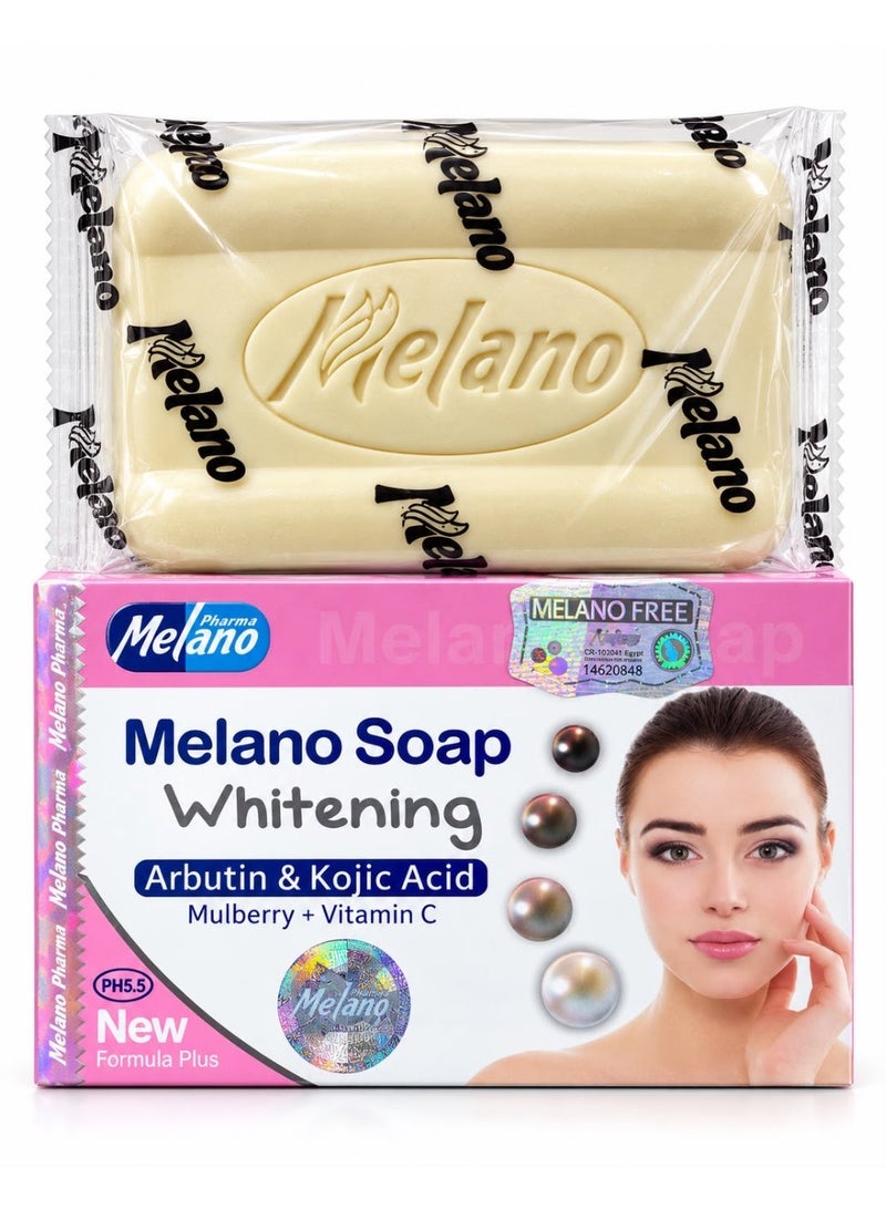Melano Soap Whitening Arbutin & Kojic Acid Mulberry +Vitamin C 100g - Image 1