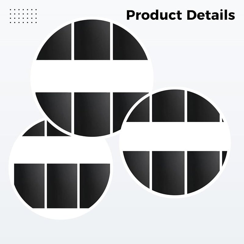 32 Pack Black Garage Door Panels 15 X 10 Cm Strong Attachment Kit - Image 3