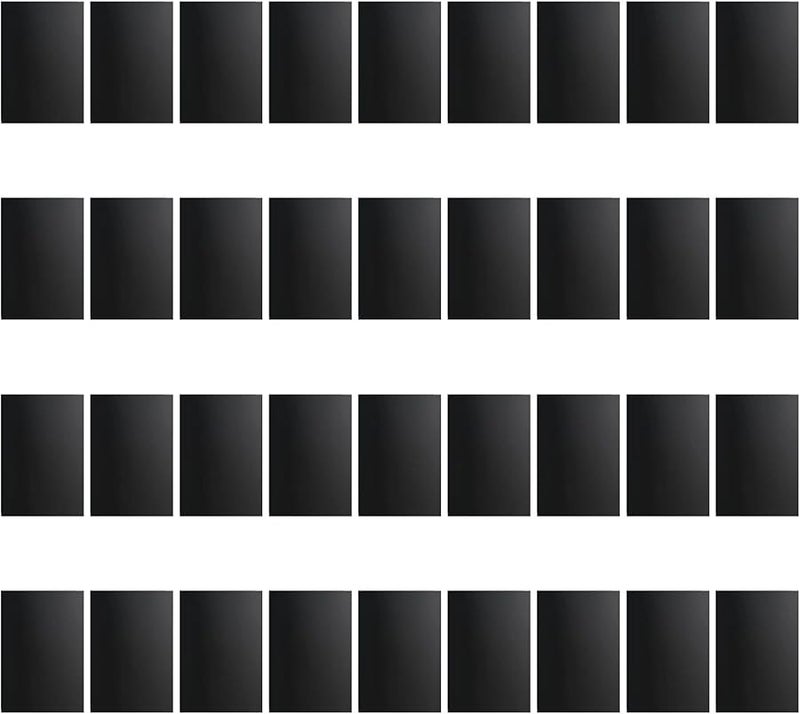 32 Pack Black Garage Door Panels 15 X 10 Cm Strong Attachment Kit - Image 1