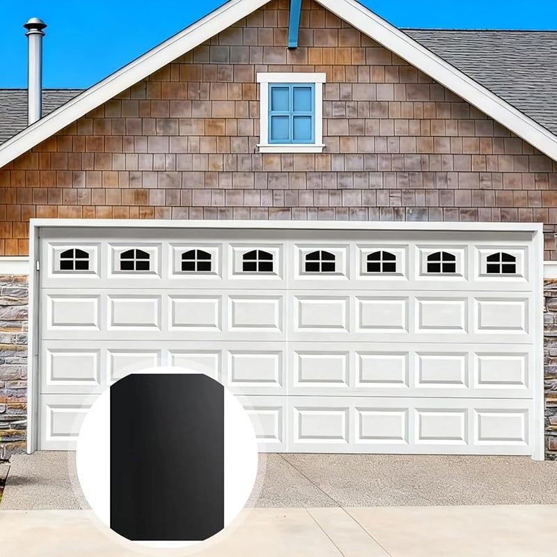 32 Pack Black Garage Door Panels 15 X 10 Cm Strong Attachment Kit - Image 4