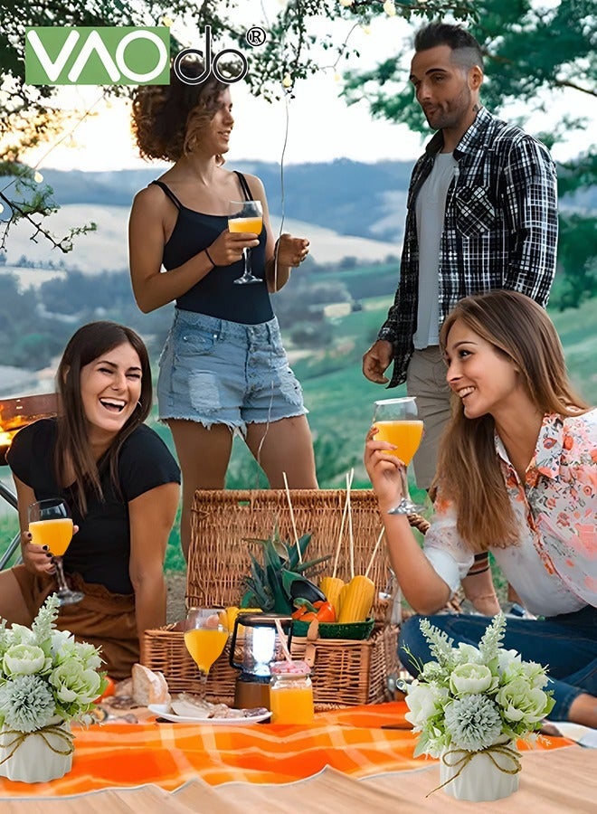 فاو دو مصغرة باقة الكوبية الاصطناعية مع زهرية صغيرة السيراميك متنوعة زهرة كرات الزهور الديكور للجدول حزب المنزل مكتب الزفاف الأخضر - Image 5