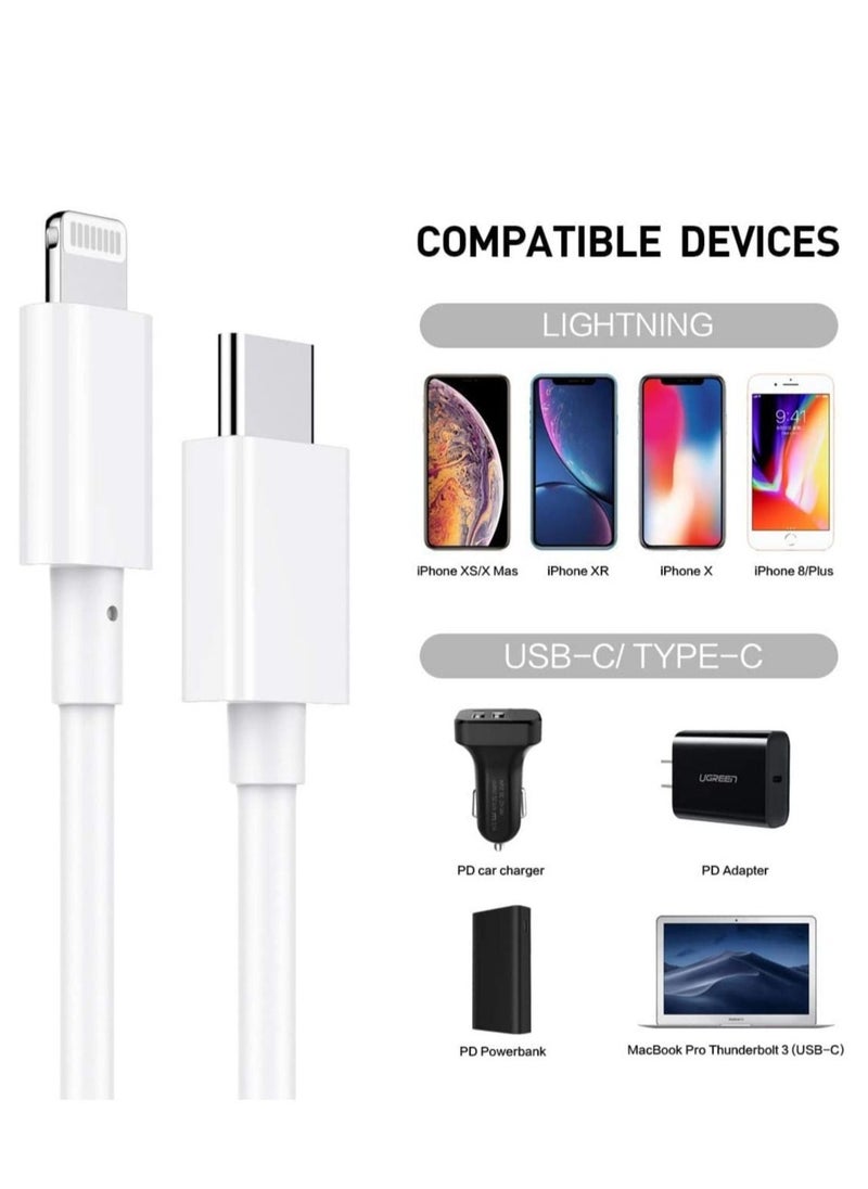 USB C to Lightning Cable 3m, [Apple MFi Certified] iPhone USB Type C to Lightning Fast Charging Cord for iPhone 14 13 12 11 Pro XR XS iPad Pro