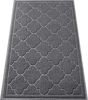 LuxStep Door Mat Large 17" x 30" Indoor Outdoor Doormat, Non-Slip Low-Profile Design Floor Mat, Durable Trap Dirt and - Image 1