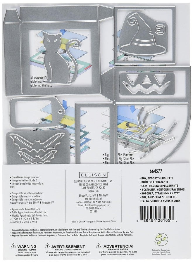 Sizzix ELLISON THINLITS Dies, Box-Spooky Silhouette - Image 2