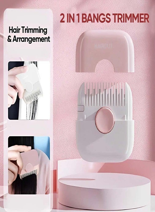 2-in-1 Hair Trimming and Thinning Comb - Dual-Sided Razor with Sharp Edges for Cutting and Styling (Grey) - Image 2