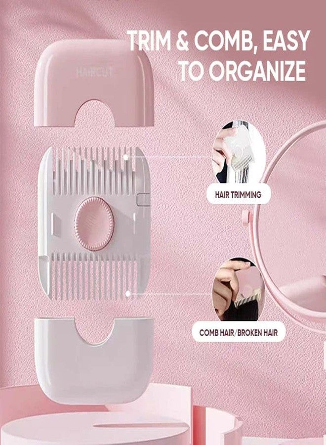 2-in-1 Hair Trimming and Thinning Comb - Dual-Sided Razor with Sharp Edges for Cutting and Styling (Grey) - Image 3