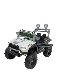 Cute ninos 2-motor electric kids car, 12V battery, with open doors and stunning lighting, vibrator mode, USB/Aux music, remote control 