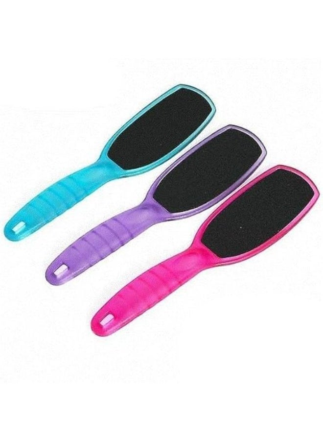Professional-designed foot file, double-sided pedicure tool suitable for both men and women, effective in treating cracked heels, dead skin removal and foot exfoliation tool, multi-colored, one piece - Image 3