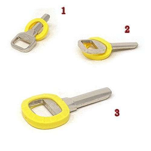 yueton Key Cap Covers 40pcs Silicone Key Caps Tags Sleeve Rings Key Identifier Code Rings in 8 Colors - Image 3
