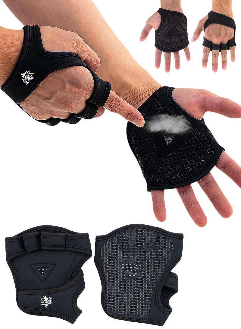FIT TRIBE Weight Lifting Gloves for Men & Women – Non-Slip Grip, Breathable & Lightweight Gym Gloves for Powerlifting, Fitness, Workout & Home Gym - Image 1