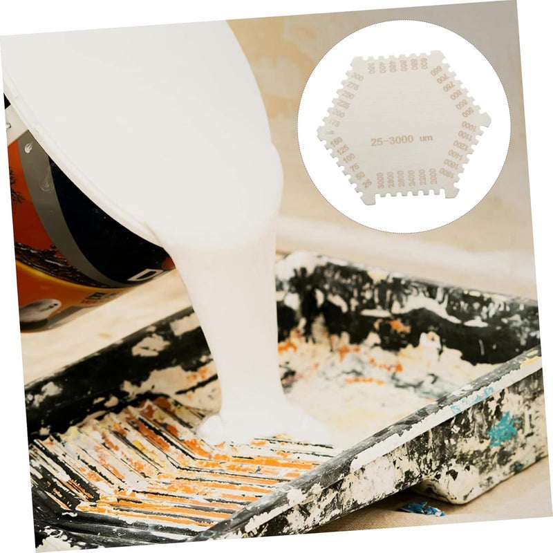 Stainless Steel Wet Film Thickness Gauge Accurate Hex Measurement Tool for Welding - Image 3