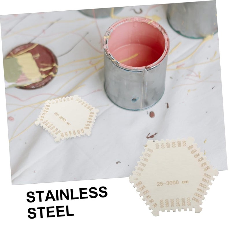 Stainless Steel Wet Film Thickness Gauge Accurate Hex Measurement Tool for Welding - Image 5