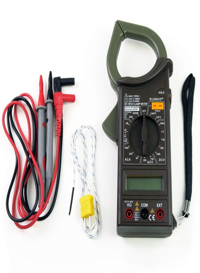 Elenco ST-1012 Digital AC Clamp Meter, 600-Amp - Image 3