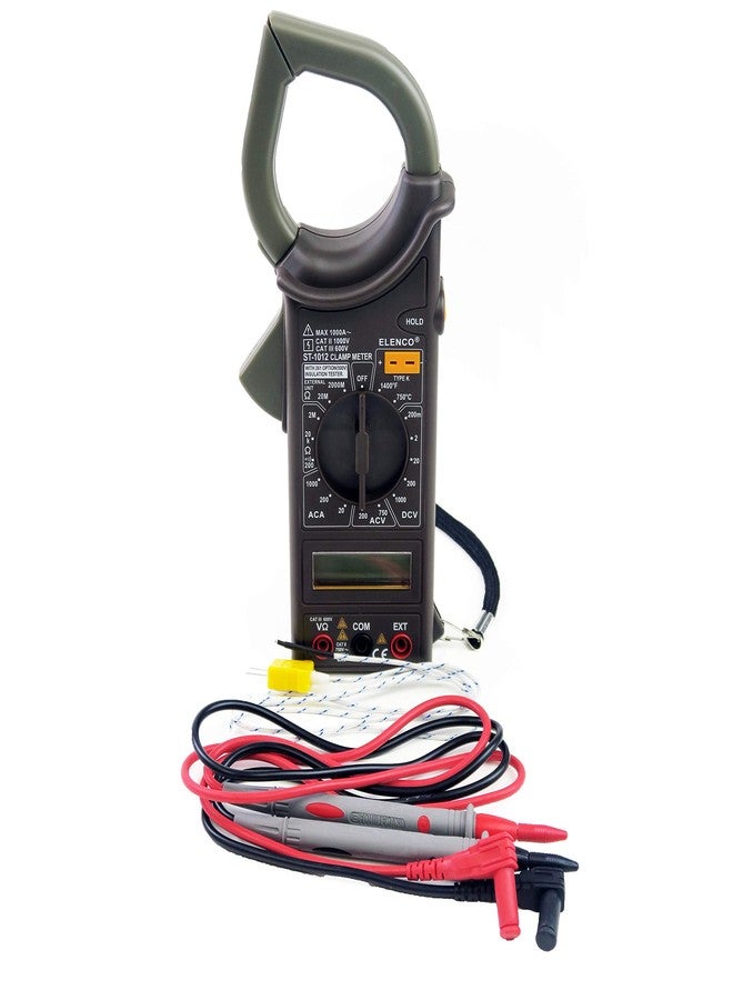 Elenco ST-1012 Digital AC Clamp Meter, 600-Amp - Image 1