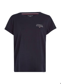 TOMMY HILFIGER Women's Original Logo Lounge T-Shirt, Navy  - Image 2