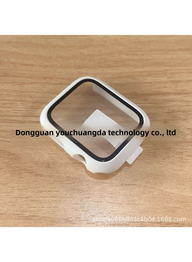 For Apple Watch Watch Case Iwatch987/6/5/4/3/2/1 Generation Case Film Integrated Protection-Color:White-Exterior Dimension:S10 Ten Generations 46mm Special (opp Bag) - Image 1
