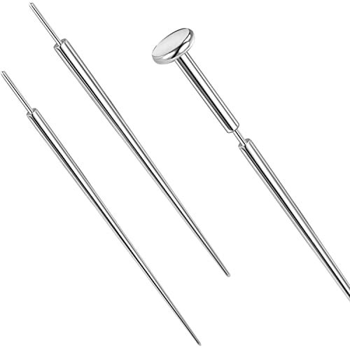 PunkTracker 14g/16g/18g/20g ASTM F136 Titanium Piercing Kit Taper Insertion Pin for Threadless Push In Tragus Helix Lip Nose Helix Piercing Jewelry Cartilage Earrings Labret Studs Nose Stud Stretcher - Image 1