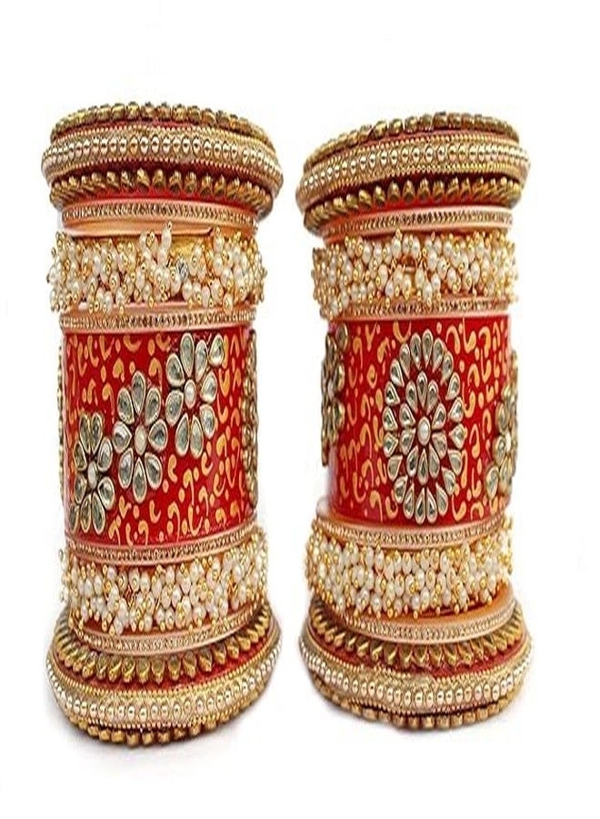 BANGLESKART Rajasthani Rajwadi Chuda Set for Women & Girls | Traditional Ethnic Bridal Bangles | Wedding & Festive Jewellery - Image 2