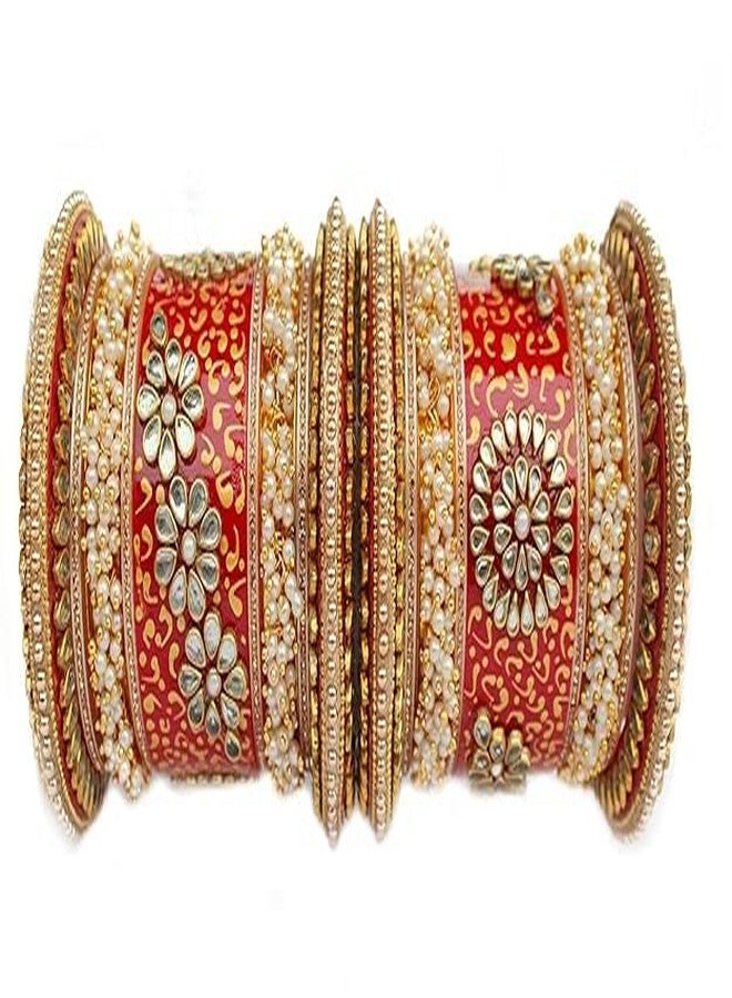 BANGLESKART Rajasthani Rajwadi Chuda Set for Women & Girls | Traditional Ethnic Bridal Bangles | Wedding & Festive Jewellery - Image 4