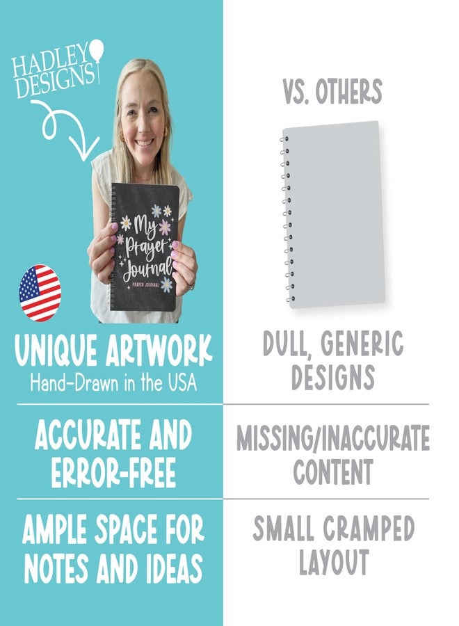 Hadley Designs Guided Prayer Journal For Woman - Daily Prayer Journals For Women, Mens Devotionals Journals, Daily Devotional Journal For Women, Devotional Notebook, Chalkboard Religious Gifts - Image 4