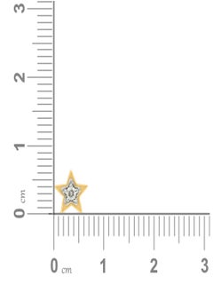Malabar Gold and Diamonds دبوس أنف من الألماس الأصفر النقي 18 قيراطًا 750 درجة نقاء MNGNNP0291YVS-G للنساء  - Image 4