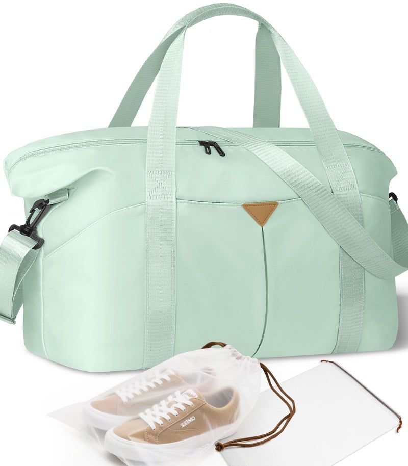 Magimack Duffle Bag for Travel Carryon Travel Bag with Trolley Sleeve Sport Gym Bag for Women Overnight Bag for Men Hospital Bag for Labor and Delivery Green - Image 2