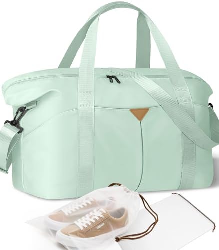 Magimack Duffle Bag for Travel Carryon Travel Bag with Trolley Sleeve Sport Gym Bag for Women Overnight Bag for Men Hospital Bag for Labor and Delivery Green - Image 1