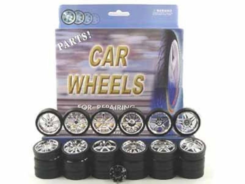 YMCtoys 1:24 Scale Model Car Replacement Rims Chrome Spokes 6Set - Image 2
