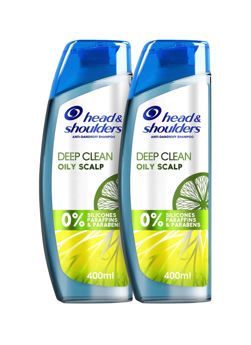 Head & Shoulders تنظيف عميق لفروة الرأس الدهنية الشديدة، شامبو مضاد للقشرة، خالي من السيليكون والبارابين والبارافين - Image 1