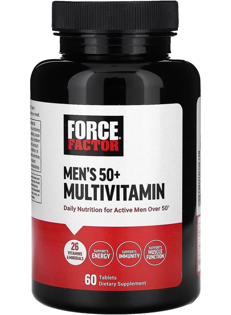 Force Factor Men's 50+ Multivitamin 60 Tablets