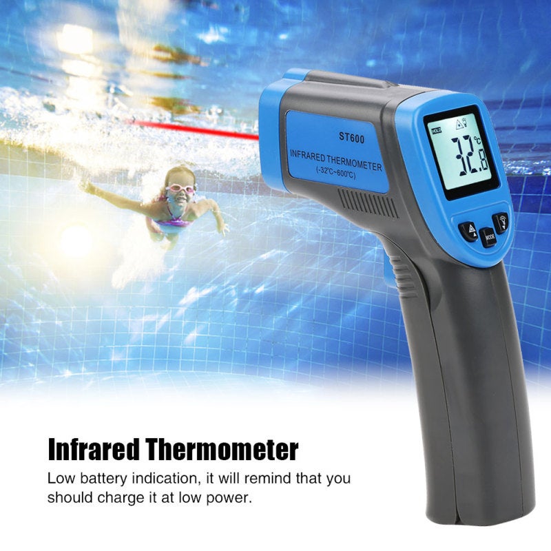 Non Contact Thermometer: High Quality Durable Construction - Nonslip Handle Infrared Thermometer With White LCD Backlight for Industrial HVAC Food Use - Image 3