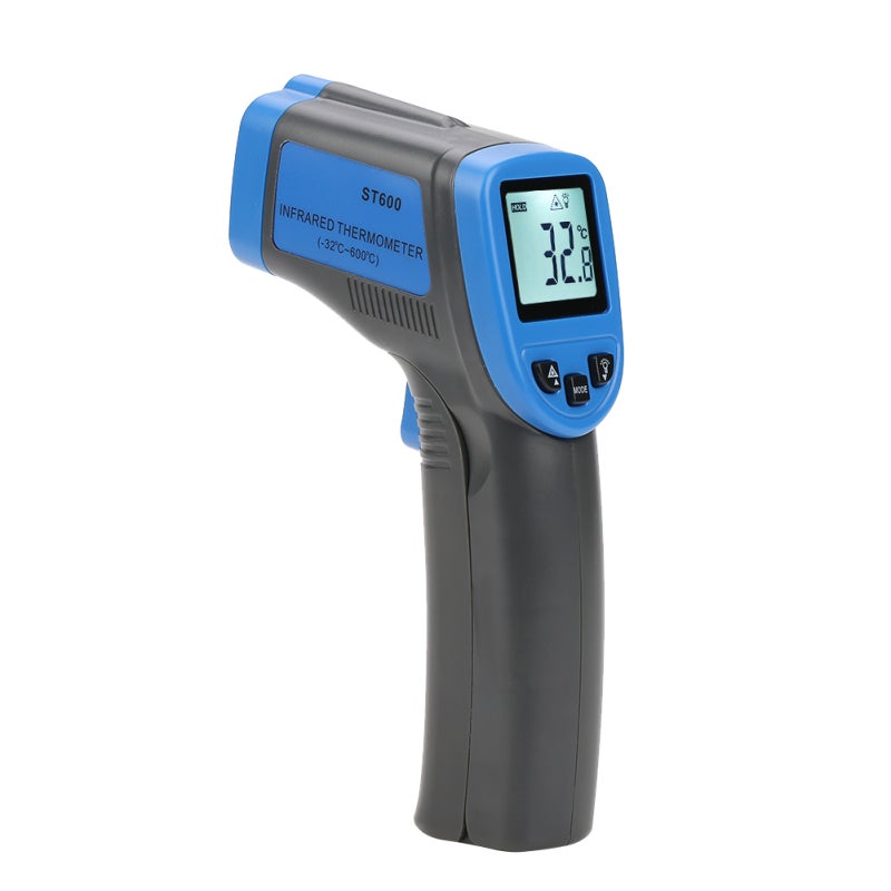 Non Contact Thermometer: High Quality Durable Construction - Nonslip Handle Infrared Thermometer With White LCD Backlight for Industrial HVAC Food Use - Image 1