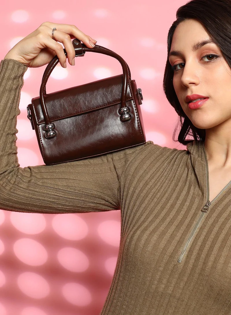 Haute Sauce Women's The Orb Mini Sling Bag - Coffee Brown