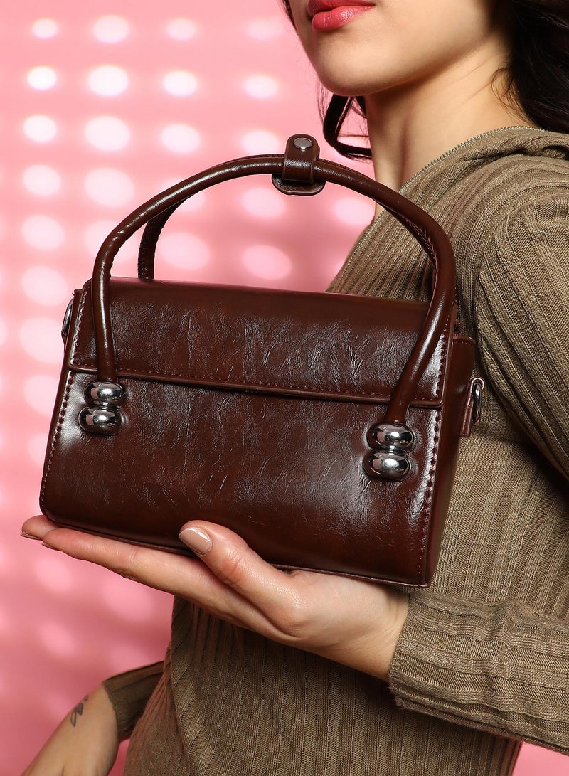 Haute Sauce Women's The Orb Mini Sling Bag - Coffee Brown  - Image 3