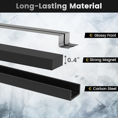 Goplus 6PCS 18" Magnetic Tool Holder, Wall Mounted 176LBS Capacity Magnetic Tool Organizer, Heavy Duty Metal Tool Rack, Tool Magnet Bar, Magnetic Tool Holder Strip for Garage Workshop - Image 3