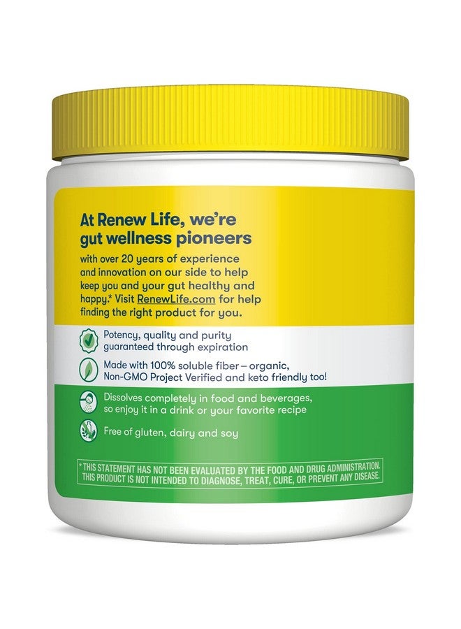 Renew Life Adult Completely Clear Organic Prebiotic Fiber Keto Friendly Fiber Powder Supplement 7 Oz - Image 3