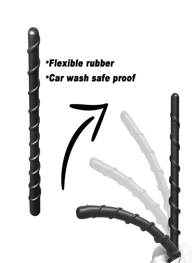 AMFRNE for RAM Truck Short Antenna 2011-2024 Fit for RAM 1500 2500 3500 4500 5500 | 7" Spiril Flexible Rubber Antenna, Optimized AM/FM Radio Reception | for Dodge RAM Radio Accessories - Image 2