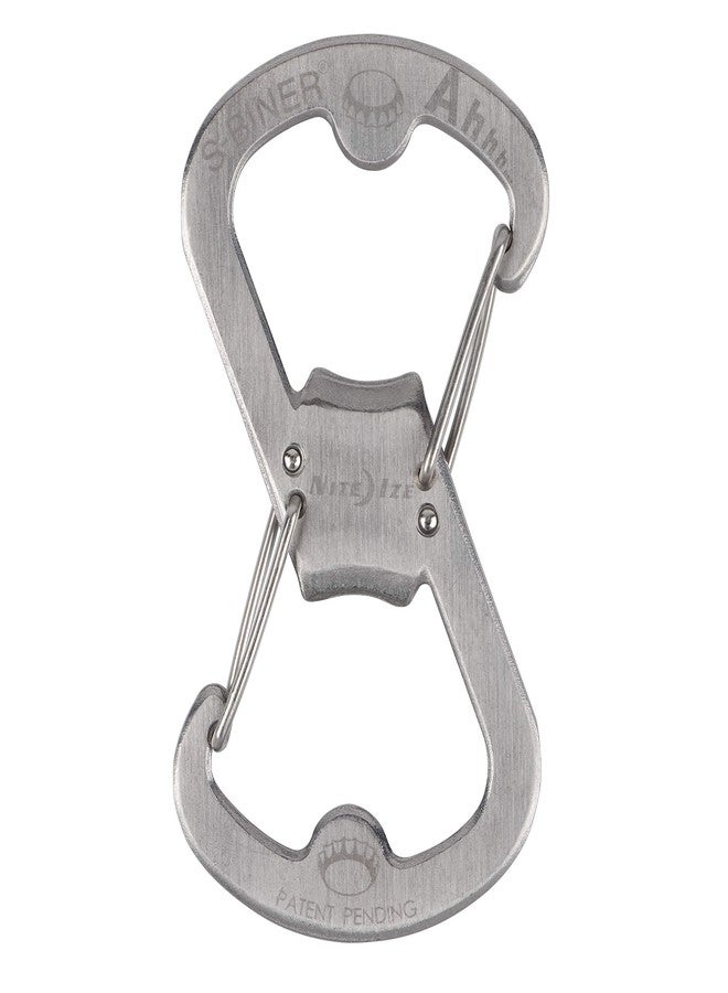 Nite Ize Ahhh Dual Bottle Opener, S-Biner Dual Carabiner with Double-Sided Bottle Openers, Stainless Steel - Image 2