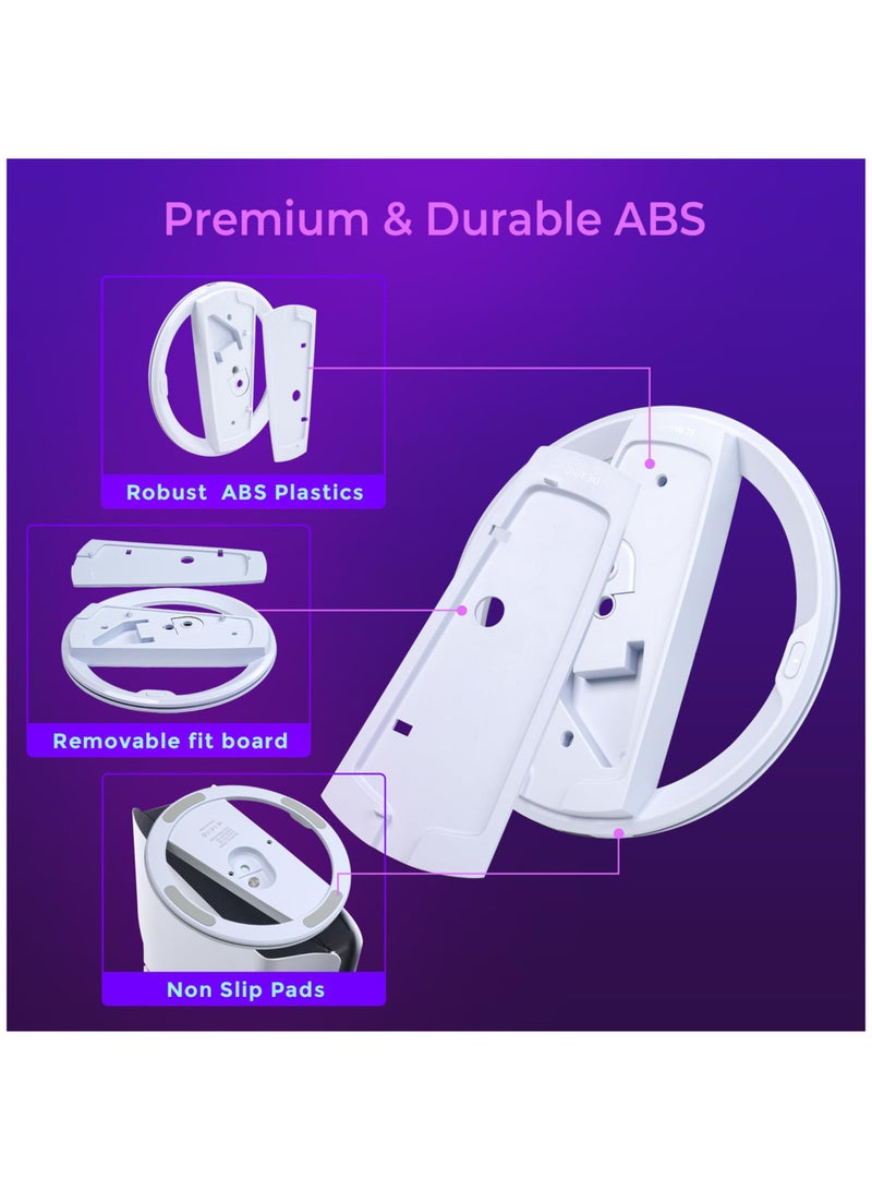 اعاره حامل عمودي RGB لأجهزة PS5 Slim/PS5 Pro، حامل عمودي لجهاز PlayStation 5 مزود بإضاءة لجهاز PS5 الرقمي/قرص PS5، PS5 Slim الرقمي/قرص PS5 Slim، PS5 Pro مع برغي - Image 3