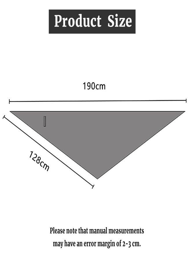 WELROG Winter Shawl Wraps for Women - Solid Color Knit Scarf Pashmina Wraps Warm Triangle Scarf（Khaki） - Image 3