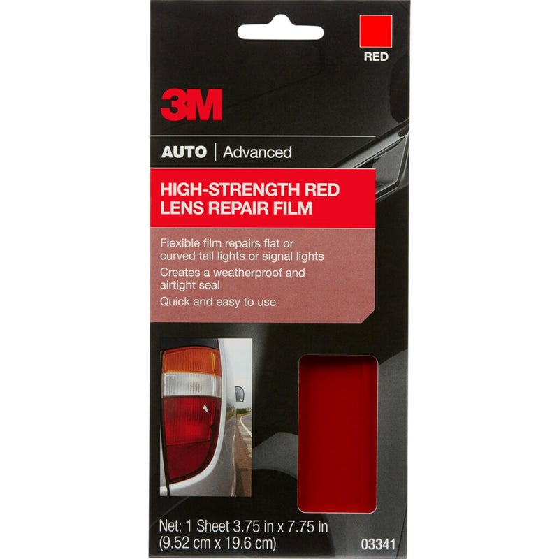 3M فيلم إصلاح عدسة حمراء عالية القوة من 3M، 03341، 3.75 بوصة × 7.75 بوصة - Image 1